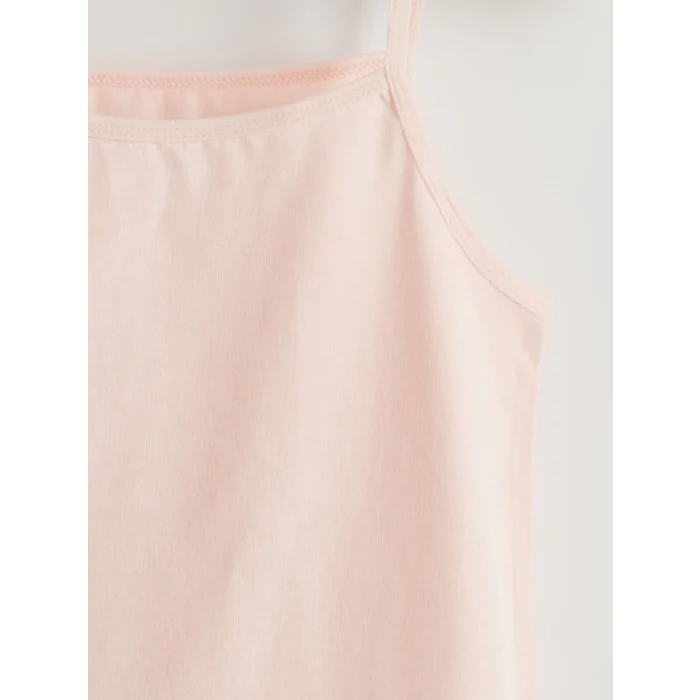 LCW Kids Pembe Kare Yaka Kız Çocuk Atlet 2li