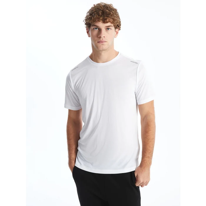 XSIDE ACTIVE Beyaz Bisiklet Yaka Kısa Kollu Erkek Spor Tişört