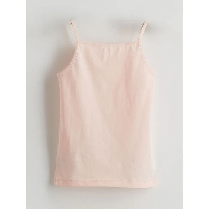 LCW Kids Pembe Kare Yaka Kız Çocuk Atlet 2li