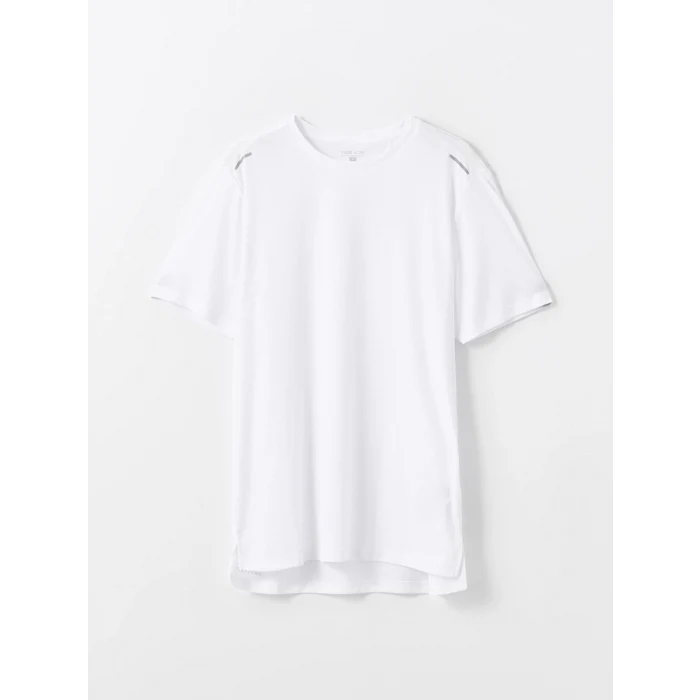 XSIDE ACTIVE Beyaz Bisiklet Yaka Kısa Kollu Erkek Spor Tişört