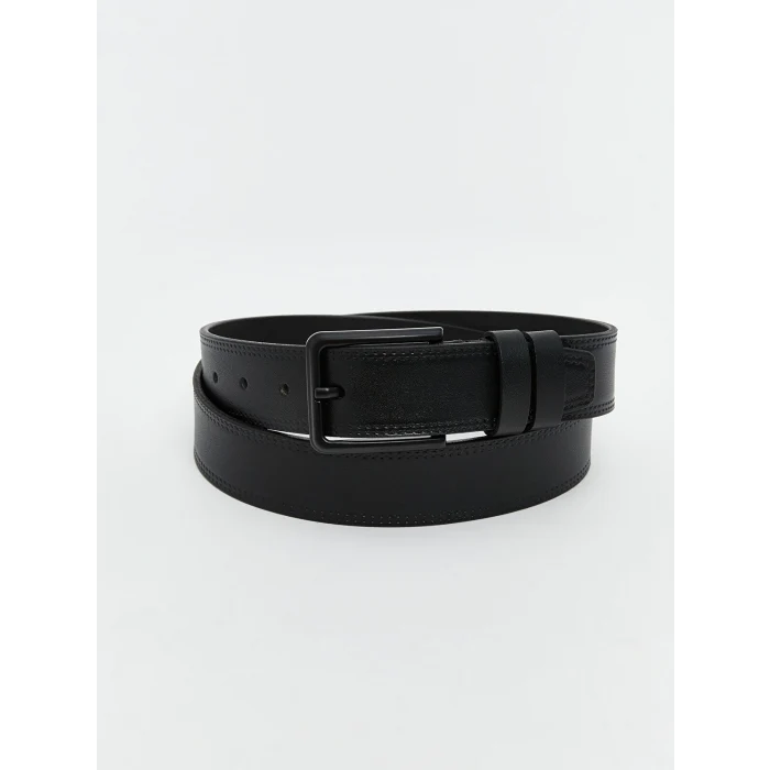 LCW ACCESSORIES Siyah Hakiki Deri Erkek Kemer