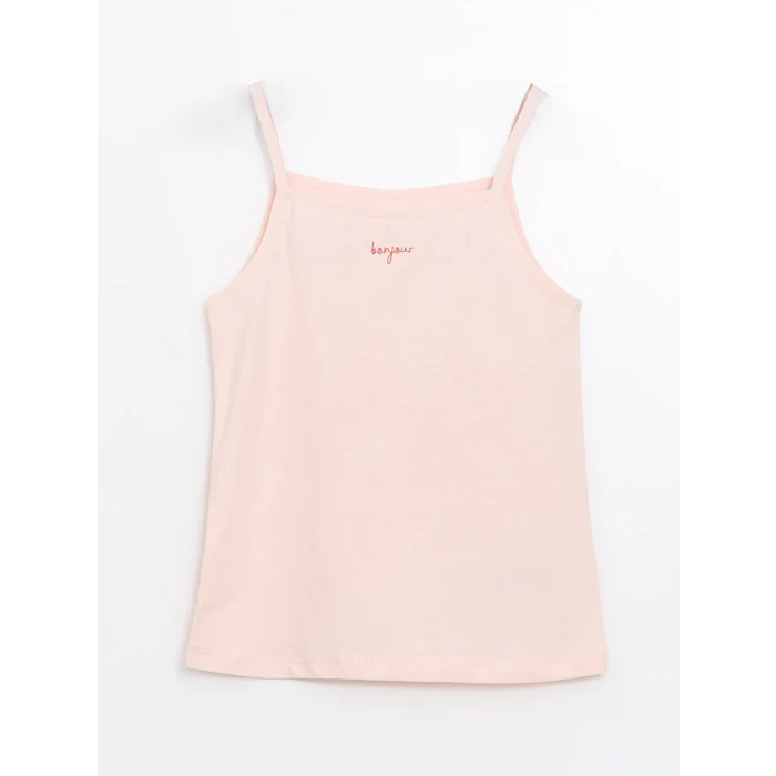 LCW Kids Pembe Kare Yaka Kız Çocuk Atlet 2li