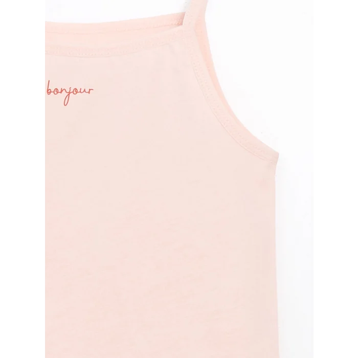 LCW Kids Pembe Kare Yaka Kız Çocuk Atlet 2li