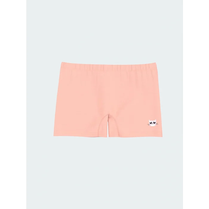 LCW Kids Pembe Baskılı Kız Çocuk Boxer 3lü