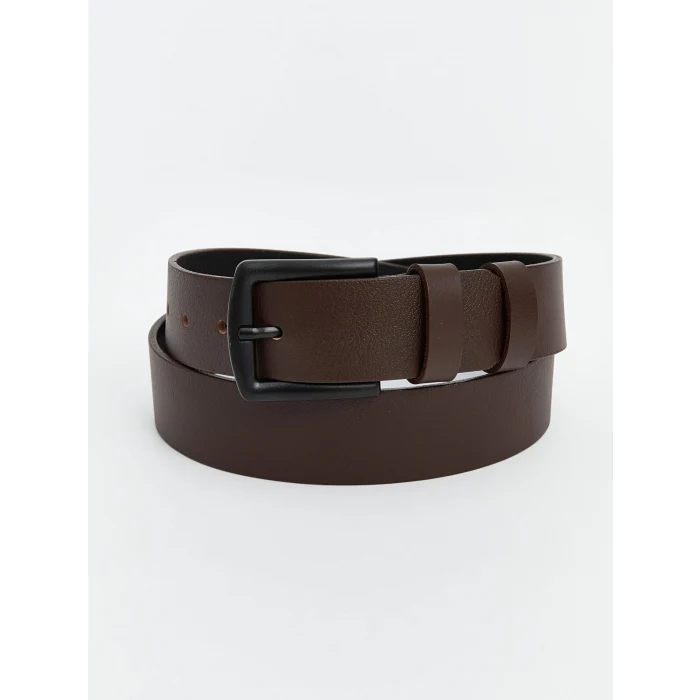 LCW ACCESSORIES Kahverengi Hakiki Deri Erkek Kemer