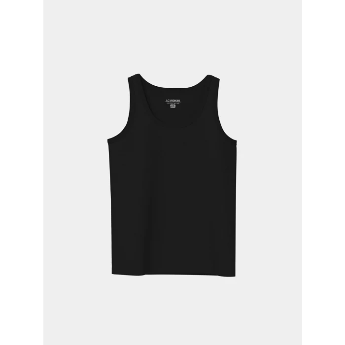 LCW Kids Siyah Bisiklet Yaka Erkek Çocuk Atlet 2li