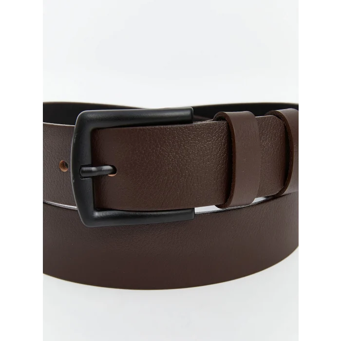 LCW ACCESSORIES Kahverengi Hakiki Deri Erkek Kemer