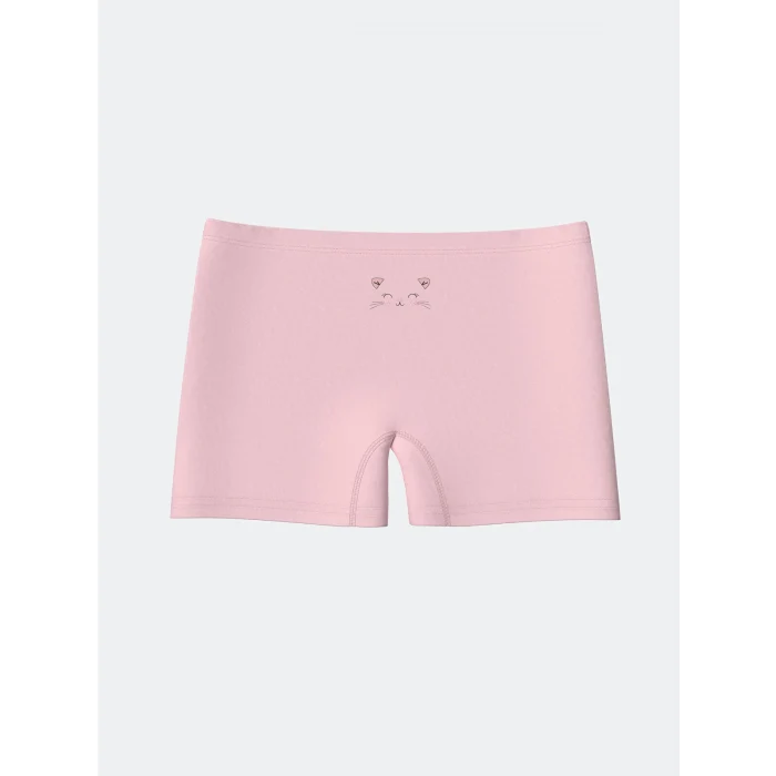 LCW Kids Pembe Baskılı Kız Çocuk Boxer 3lü