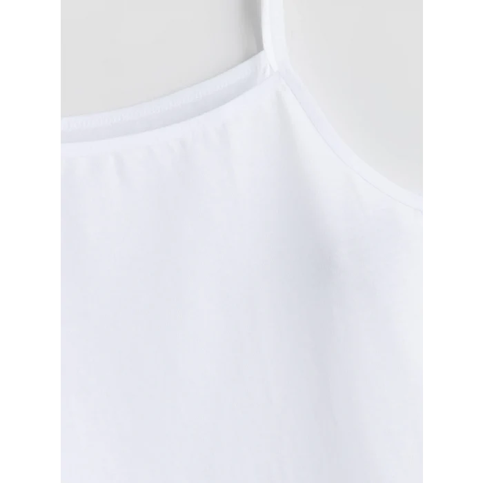 LCW Kids Pembe Kare Yaka Kız Çocuk Atlet 2li