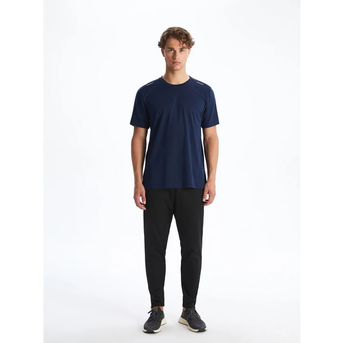 XSIDE ACTIVE Indigo Bisiklet Yaka Kısa Kollu Erkek Spor Tişört