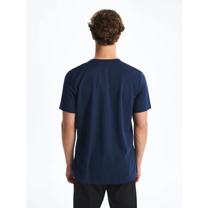 XSIDE ACTIVE Indigo Bisiklet Yaka Kısa Kollu Erkek Spor Tişört