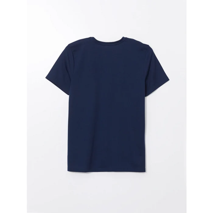 XSIDE ACTIVE Indigo Bisiklet Yaka Kısa Kollu Erkek Spor Tişört