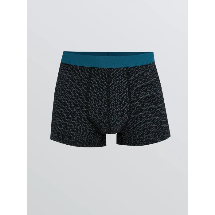 LC WAIKIKI Petrol Standart Kalıp Pamuklu Esnek Erkek Boxer 3lü