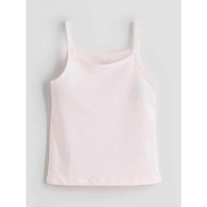 LCW Kids Beyaz Kare Yaka Kız Çocuk Atlet 3lü