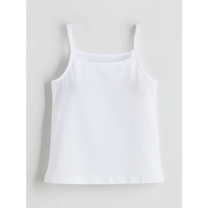 LCW Kids Beyaz Kare Yaka Kız Çocuk Atlet 3lü