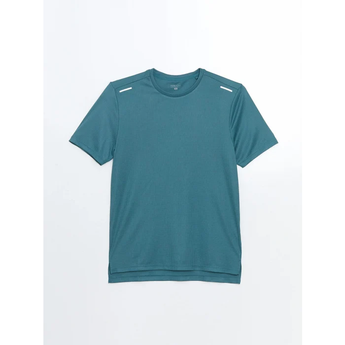 XSIDE ACTIVE Turkuaz Bisiklet Yaka Kısa Kollu Erkek Spor Tişört