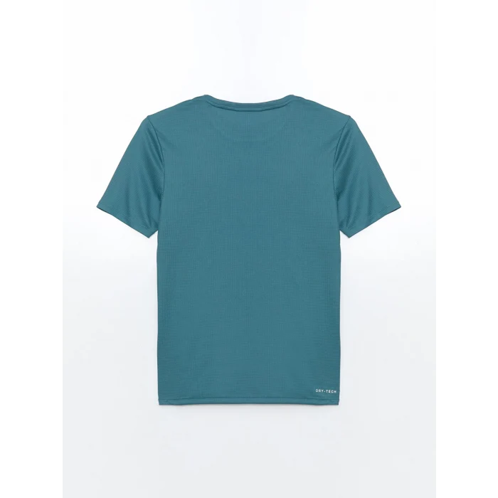 XSIDE ACTIVE Turkuaz Bisiklet Yaka Kısa Kollu Erkek Spor Tişört