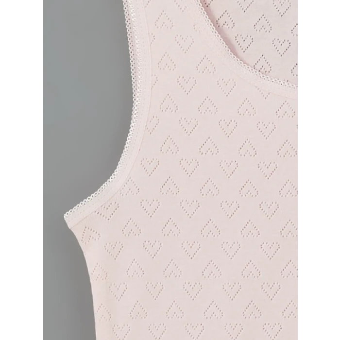 LCW Kids Beyaz Bisiklet Yaka Kız Çocuk Atlet 2li