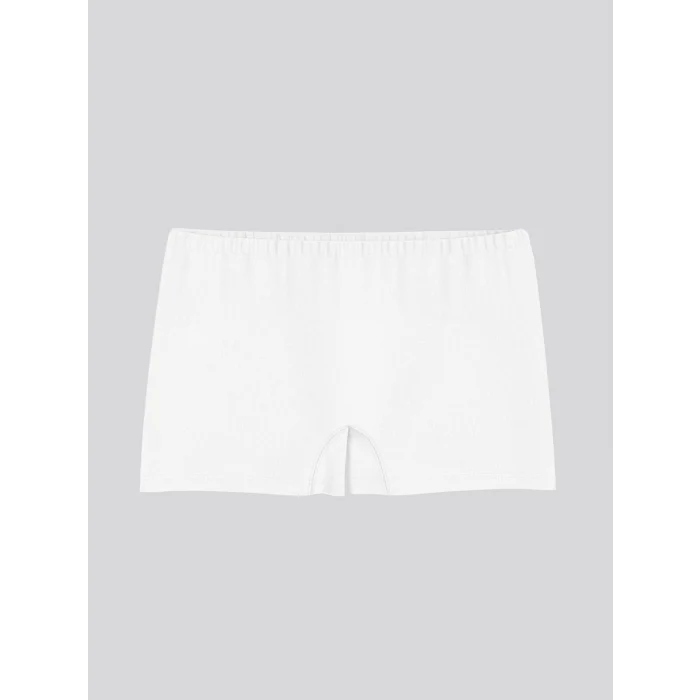 LCW Kids Beyaz Basic Kız Çocuk Boxer 3lü