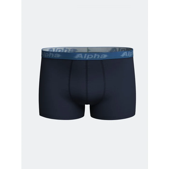 LC WAIKIKI Lacivert Standart Kalıp Pamuklu Esnek Erkek Boxer 3lü