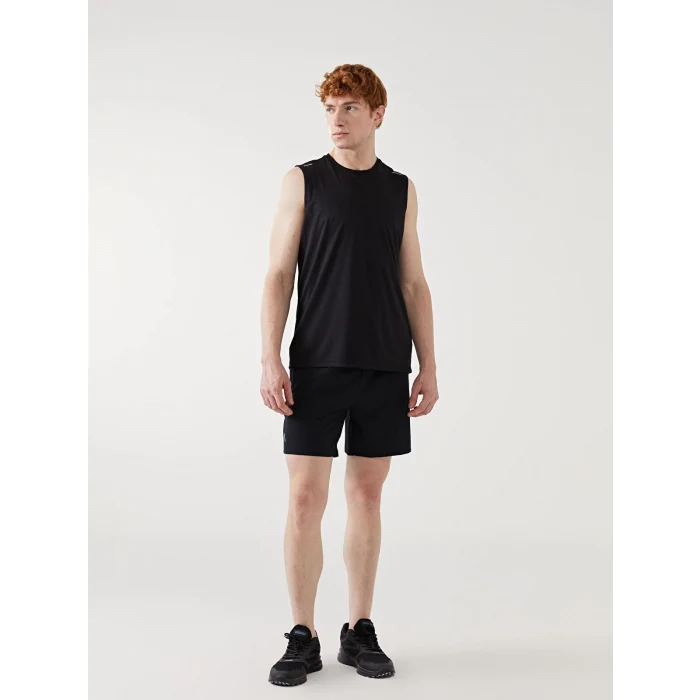 XSIDE ACTIVE Siyah Bisiklet Yaka Erkek Kolsuz Tişört