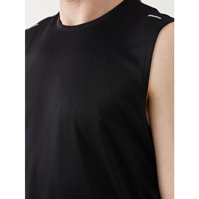 XSIDE ACTIVE Siyah Bisiklet Yaka Erkek Kolsuz Tişört