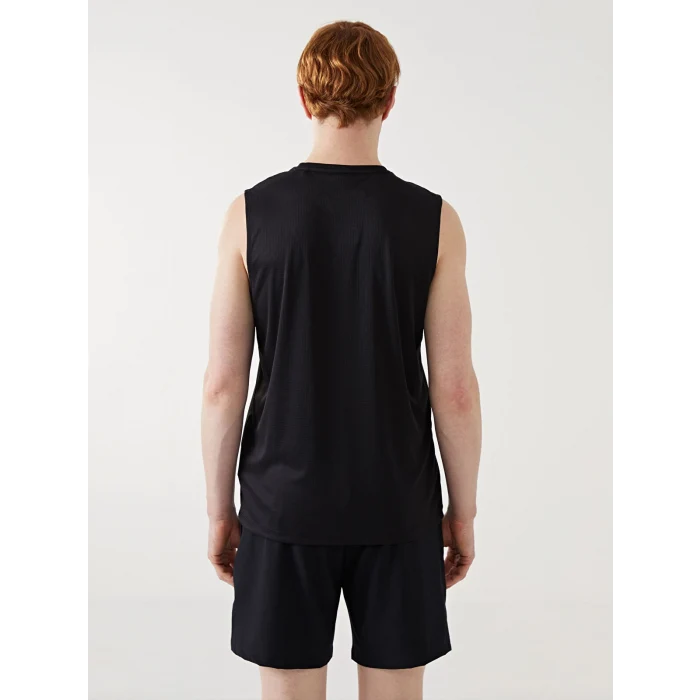 XSIDE ACTIVE Siyah Bisiklet Yaka Erkek Kolsuz Tişört