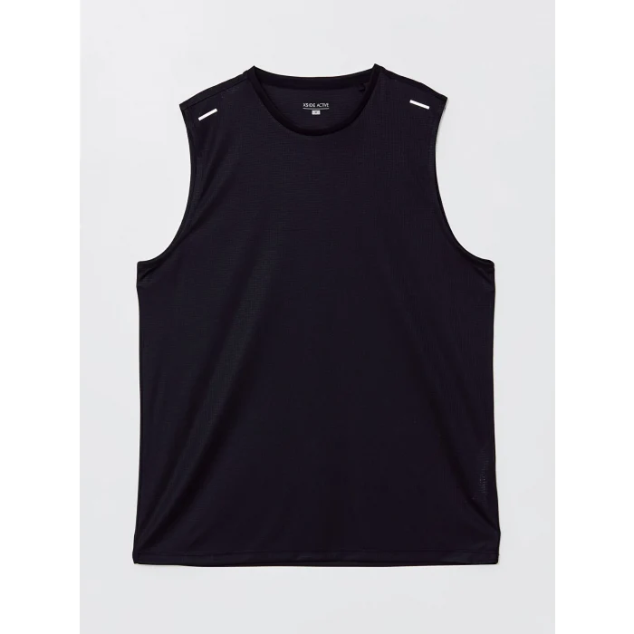 XSIDE ACTIVE Siyah Bisiklet Yaka Erkek Kolsuz Tişört