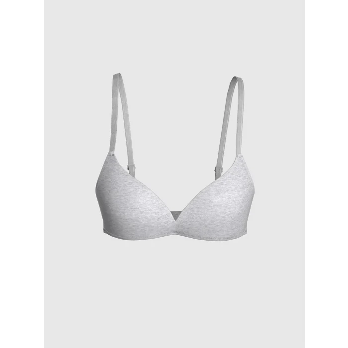 LCW DREAM Gri Balensiz Dolgusuz Düz Sütyen