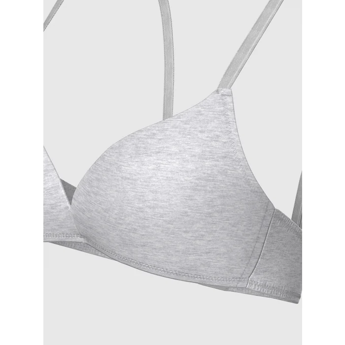 LCW DREAM Gri Balensiz Dolgusuz Düz Sütyen