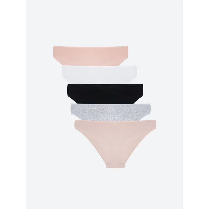 LCW Young Pembe Baskılı Bikini Külot 5li Paket