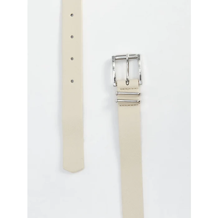 LCW ACCESSORIES Siyah Deri Görünümlü Kadın Kemer 2li