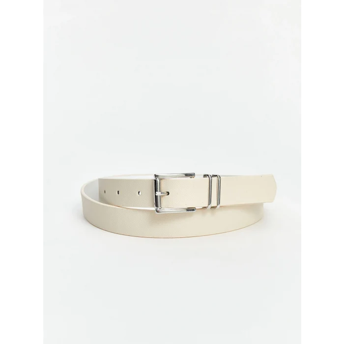 LCW ACCESSORIES Siyah Deri Görünümlü Kadın Kemer 2li