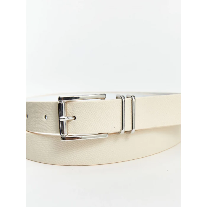 LCW ACCESSORIES Siyah Deri Görünümlü Kadın Kemer 2li