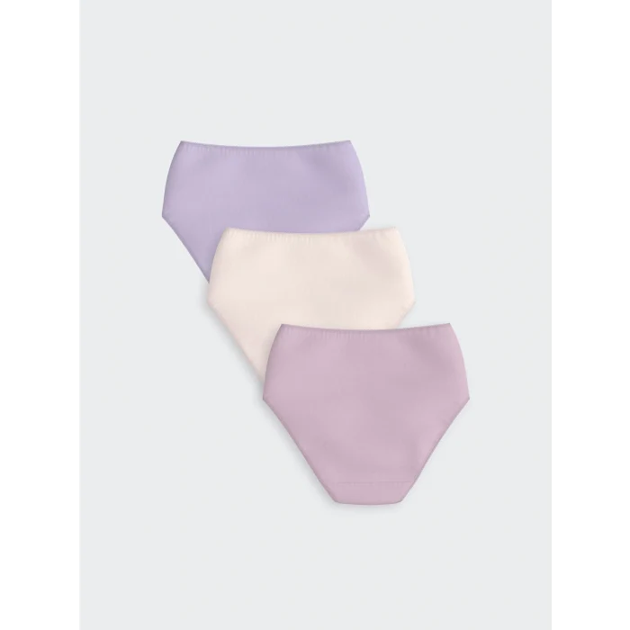 LCW DREAM Lila Düz Klasik Külot 3lü Paket