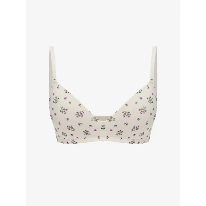 LCW DREAM Pembe Balensiz Dolgusuz Çiçekli Sütyen