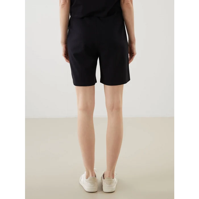 LCWAIKIKI Classic Siyah Beli Lastikli Kadın Şort