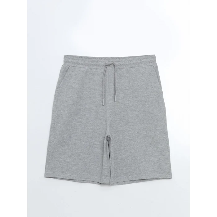 LCWAIKIKI Classic Gri Beli Lastikli Kadın Şort