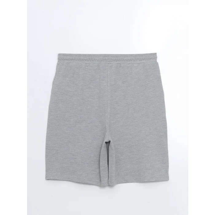 LCWAIKIKI Classic Gri Beli Lastikli Kadın Şort