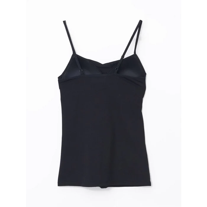 LCW DREAM Siyah Kalp Yaka Askılı Kadın Kuplu Atlet