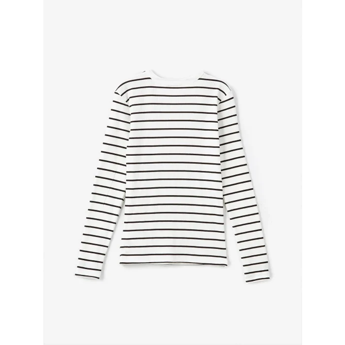 LCWAIKIKI Basic Ekru Bisiklet Yaka Çizgili Kadın Body