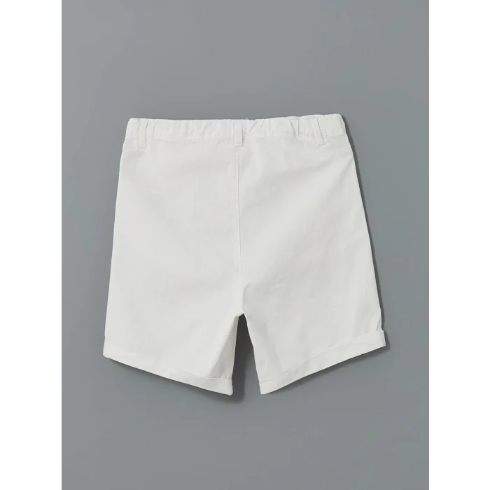 LCW Kids Indigo Baskılı Viskon Erkek Çocuk Gömlek ve Şort 2li