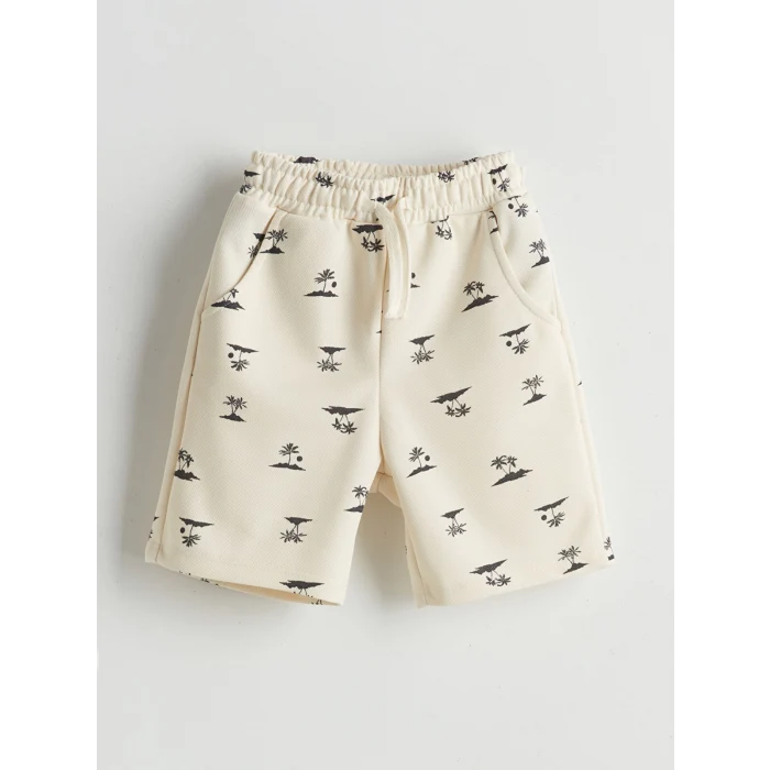 LCW Kids Antrasit Baskılı Erkek Çocuk Tişört ve Şort 2li