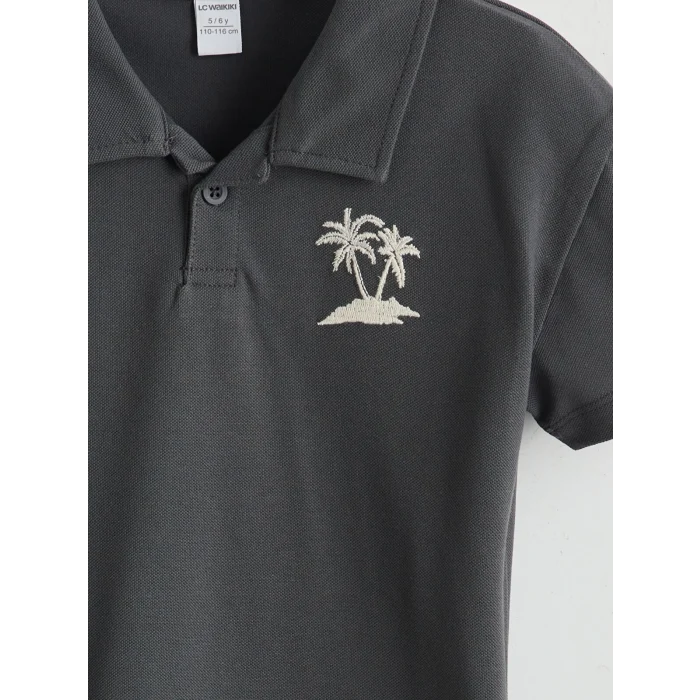 LCW Kids Antrasit Baskılı Erkek Çocuk Tişört ve Şort 2li