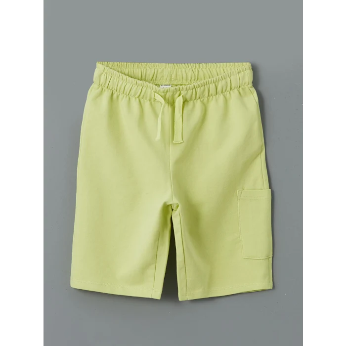 LCW Kids Beyaz Çizgili Erkek Çocuk Tişört ve Şort 2li