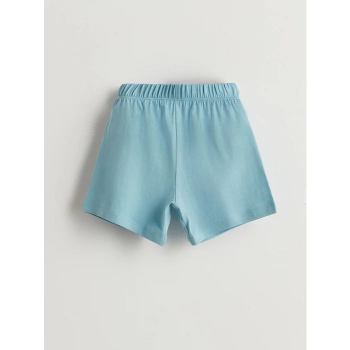 LCW baby Mavi Dinozor Baskılı Erkek Bebek Pijama Takım