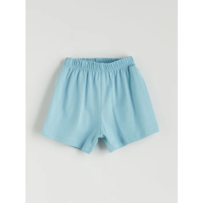 LCW baby Mavi Dinozor Baskılı Erkek Bebek Pijama Takım