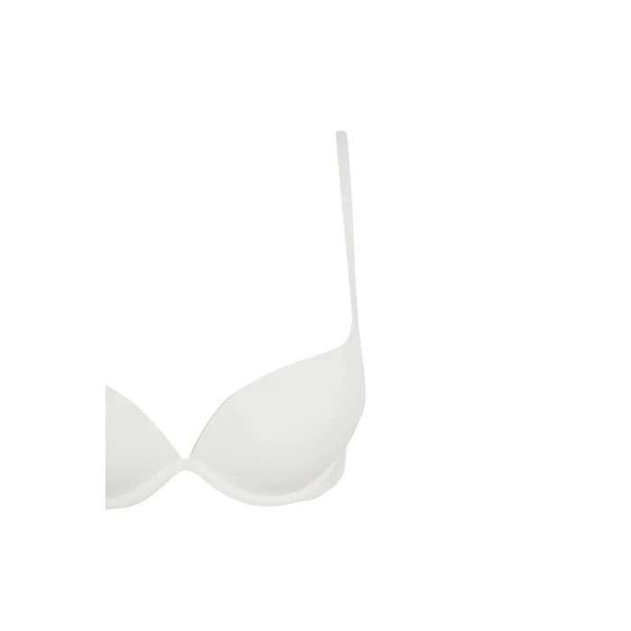 Defacto T8478 Ekru Ekstra Dolgulu Micro Ekstra Dolgulu Full Push Up Tişört Bra-Fall in Love