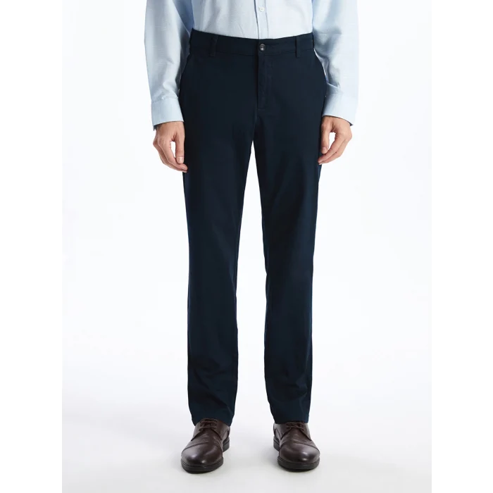 LCWAIKIKI Classic Lacivert Standart Kalıp Erkek Chino Pantolon