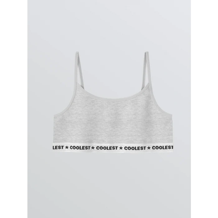 LCW Kids Siyah Baskılı Kız Çocuk Büstiyer 2li